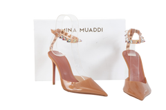 AMINA MUADDI PUMPS JULIA GLASS PVC TAN