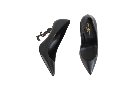 DESAPEGO GRAZI MASSAFERA YSL POINTED TOE OPYUM BLACK - 37 1/2 BR