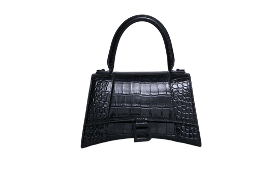 DESAPEGO RAYZA NICACIO BALENCIAGA HOURGLASS SMALL TOP-HANDLE BLACK