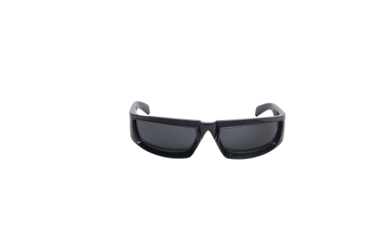 DESAPEGO RAYZA NICACIO PRADA SUNGLASS RUNWAY RECTANGULAR ACETATE BLACK