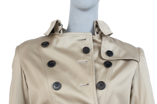 DESAPEGO GRAZI MASSAFERA BURBERRY TRENCH COAT COTTON