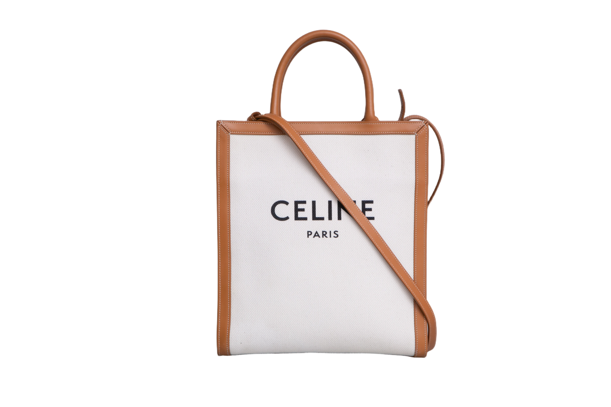 CELINE CABAS VERTICAL NATURAL/TAN