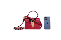 GUCCI SYLVIE SMALL RED SHOULDER