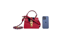 GUCCI SYLVIE SMALL RED SHOULDER