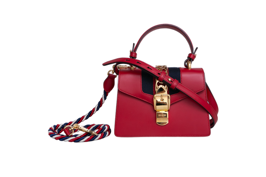 GUCCI SYLVIE SMALL RED SHOULDER