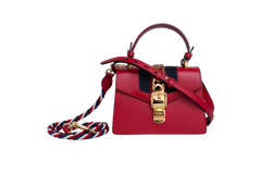 GUCCI SYLVIE SMALL RED SHOULDER