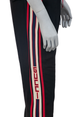 DESAPEGO GRAZI MASSAFERA GUCCI PANTS JOGGING BLACK & RED