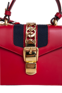 GUCCI SYLVIE SMALL RED SHOULDER