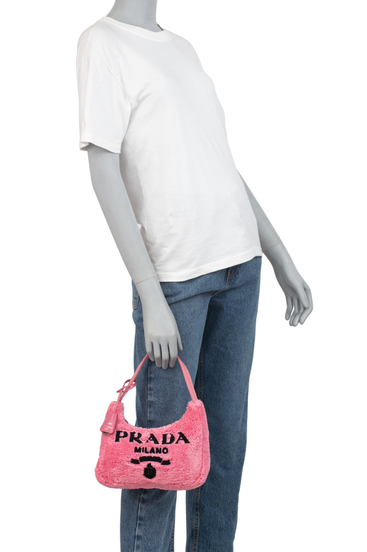 PRADA RE-EDITION 2000 SOFT TERRY PETAL PINK