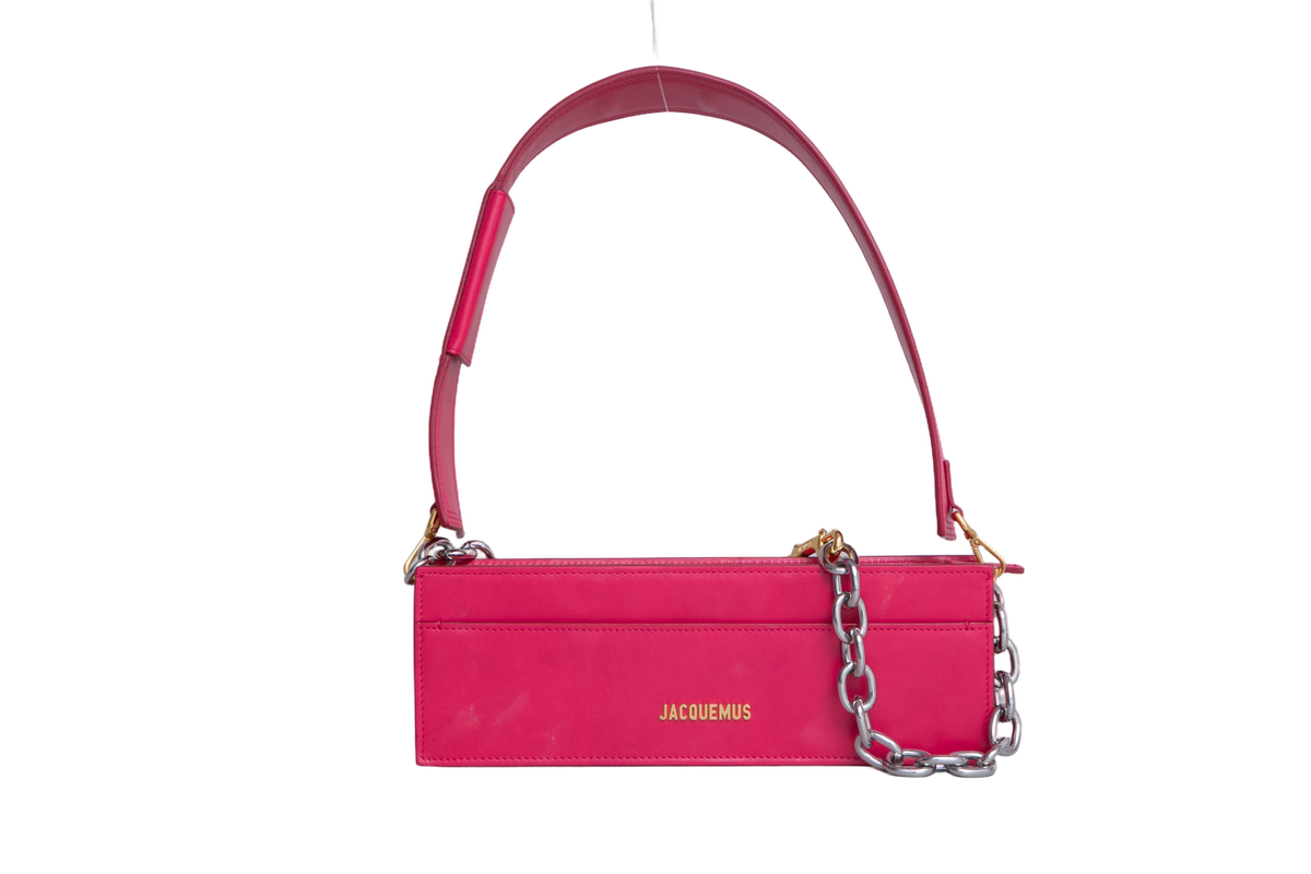 JACQUEMUS LE CIUCIU SHOULDER BAG LEATHER PINK
