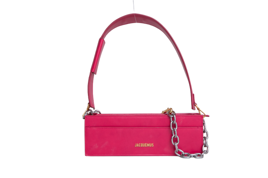 JACQUEMUS LE CIUCIU SHOULDER BAG LEATHER PINK