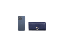 DESAPEGO TATIANA PILÃO BVLGARI LONG WALLET NAVY