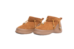 MOON BOOT BOOTS LUNA LOW BEADS SUEDE TAN - 39 BR