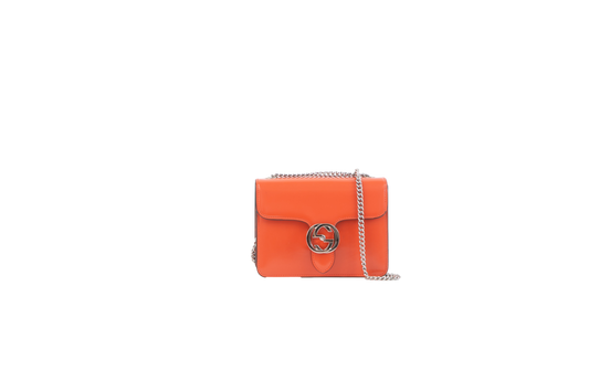 GUCCI INTERLOCKING DOLLAR SMALL ORANGE