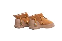 MOON BOOT BOOTS LUNA LOW BEADS SUEDE TAN - 39 BR