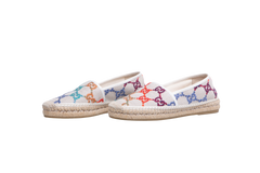 GUCCI ESPADRILLE BEIGE GG PSYCHEDELIC - 40 1/2 BR