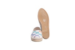 GUCCI ESPADRILLE BEIGE GG PSYCHEDELIC - 40 1/2 BR