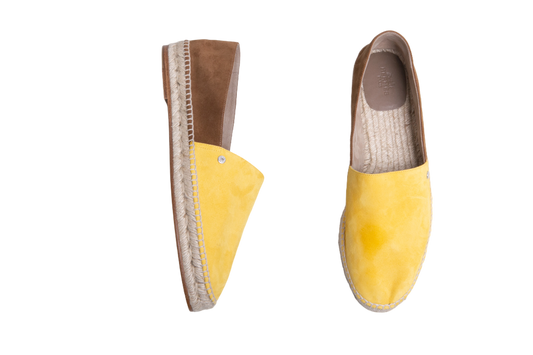 HERMÈS JOVEN ESPADRILLE JAUNE/GOLD - 38 BR