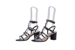 VALENTINO SANDAL ROCKSTUD BLACK - 36 1/2