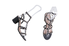 VALENTINO SANDAL ROCKSTUD BLACK - 36 1/2