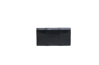 GUCCI CLUTCH PYTHON WITH LARGE FACETED STONE BLACK