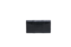 GUCCI CLUTCH PYTHON WITH LARGE FACETED STONE BLACK