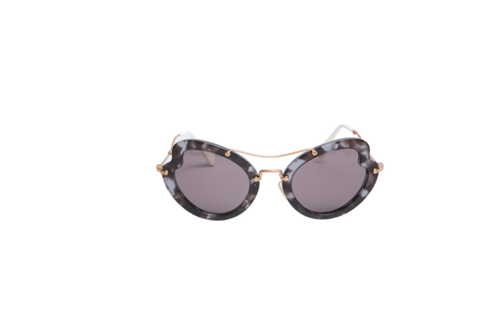 MIU MIU OVERSIZED RIMLESS GRADIENT PURPLE