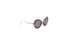 MIU MIU OVERSIZED RIMLESS GRADIENT PURPLE