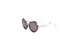 MIU MIU OVERSIZED RIMLESS GRADIENT PURPLE