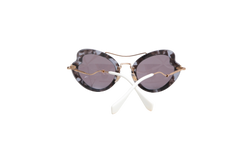 MIU MIU OVERSIZED RIMLESS GRADIENT PURPLE