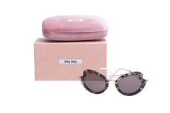 MIU MIU OVERSIZED RIMLESS GRADIENT PURPLE
