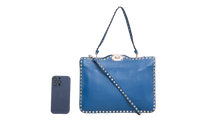VALENTINO MESSENGER FLAP ROCKSTUD SEA BOTTOM