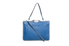 VALENTINO MESSENGER FLAP ROCKSTUD SEA BOTTOM