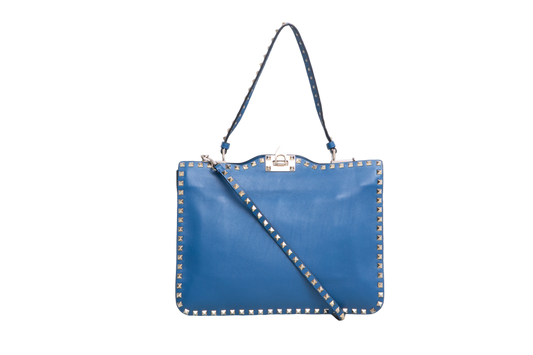 VALENTINO MESSENGER FLAP ROCKSTUD SEA BOTTOM