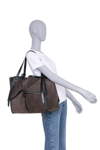 COPERNI TOTE BAG CABAS SUEDE BROWN