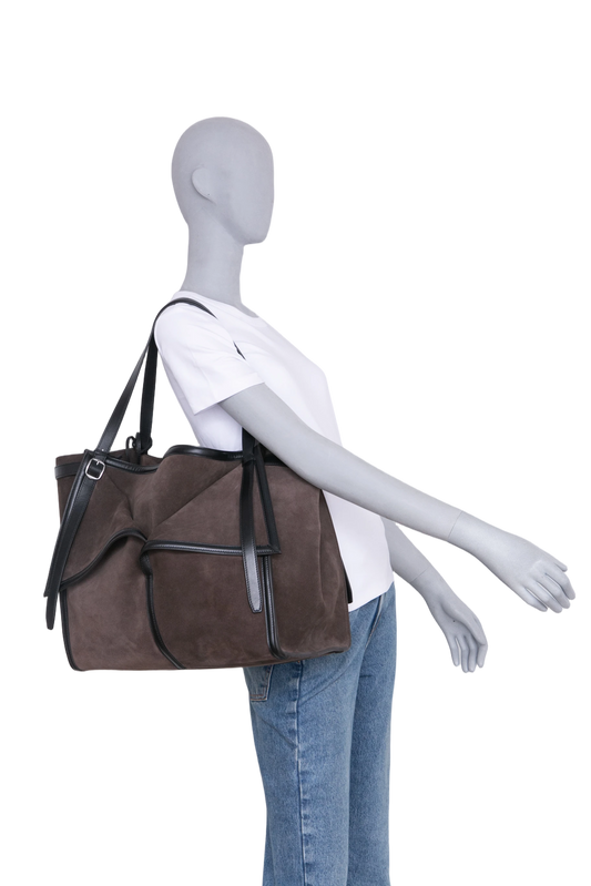 COPERNI TOTE BAG CABAS SUEDE BROWN