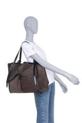 COPERNI TOTE BAG CABAS SUEDE BROWN