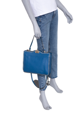 VALENTINO MESSENGER FLAP ROCKSTUD SEA BOTTOM
