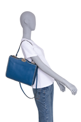 VALENTINO MESSENGER FLAP ROCKSTUD SEA BOTTOM