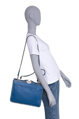VALENTINO MESSENGER FLAP ROCKSTUD SEA BOTTOM