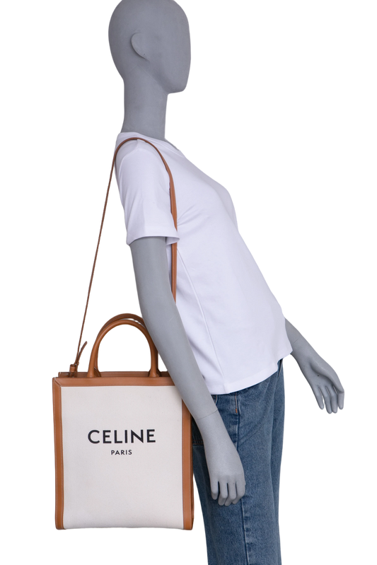 CELINE CABAS VERTICAL NATURAL/TAN