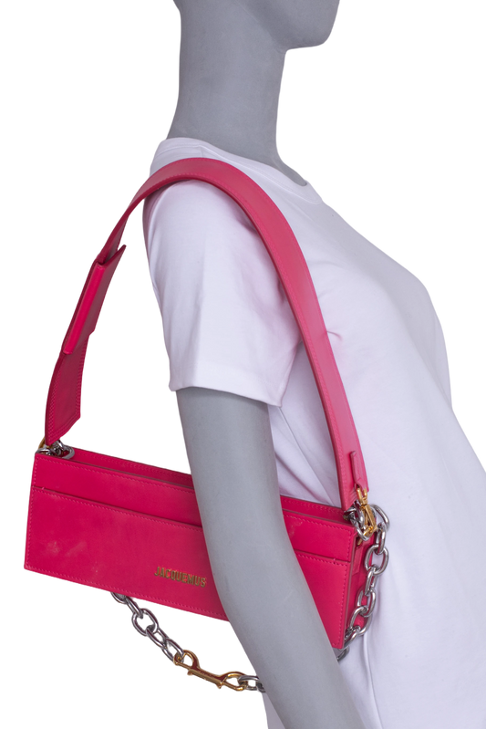 JACQUEMUS LE CIUCIU SHOULDER BAG LEATHER PINK