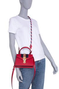 GUCCI SYLVIE SMALL RED SHOULDER