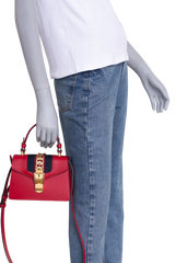 GUCCI SYLVIE SMALL RED SHOULDER