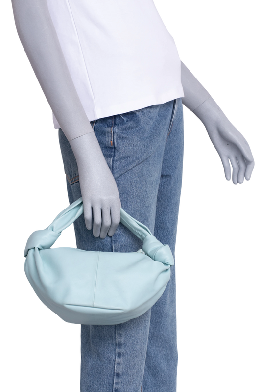 BOTTEGA MINI DOUBLE KNOT BLUE SPEARMINT