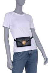 DG MINI ENVELOPE DEVOTION BELT BAG BLACK