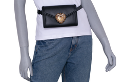 DG MINI ENVELOPE DEVOTION BELT BAG BLACK