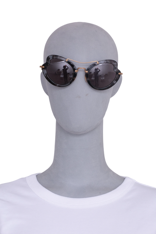 MIU MIU OVERSIZED RIMLESS GRADIENT PURPLE