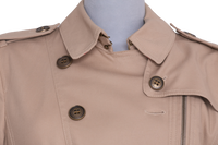 BURBERRY JACKET BRIT ZIPPER COTTON BEIGE