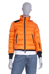 MONCLER JACKET PUFFER STONE ISLAND ORANGE
